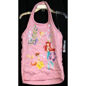 NEW Disney Store Little Mermaid Ariel Halter Top sz M Girls Backless Swim Summer